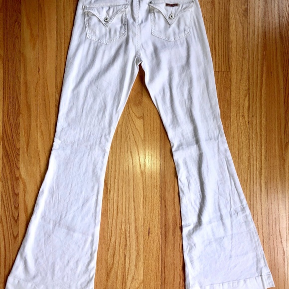 Hudson White Flare Jeans - Picture 3 of 5